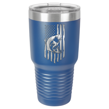 Rustic Us Flag Design Tumbler